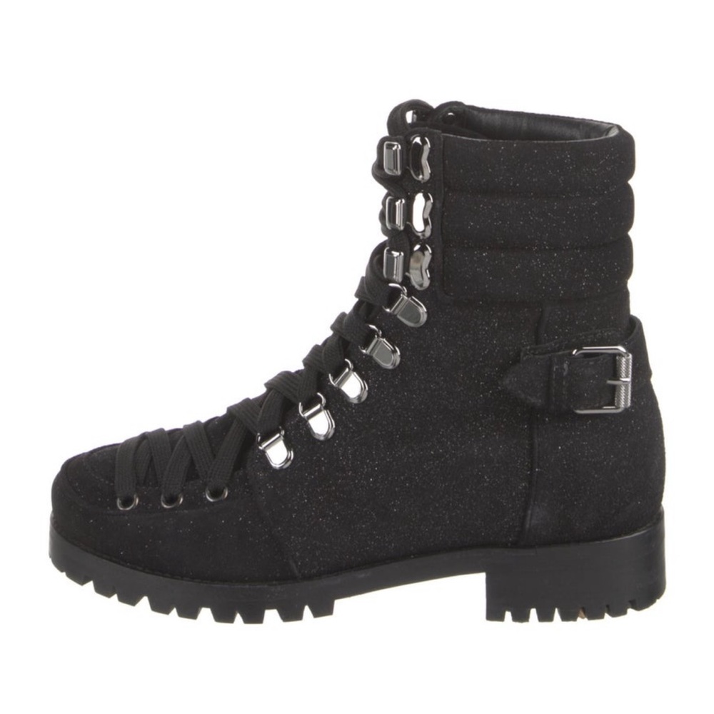 Christian Louboutin Suede Lace up Boots - Picture 6 of 7